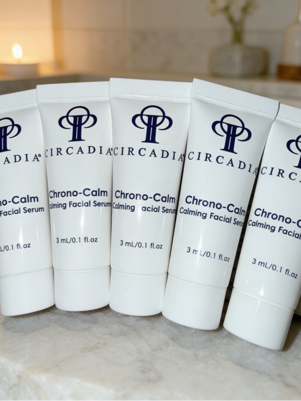 (10) Circadia Chrono-Calm Calming Facial Serum - TRAVEL 0.17oz ea - exp 8/28